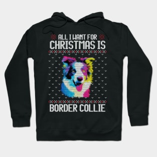 All I Want for Christmas is Border Collie - Christmas Gift for Dog Lover Hoodie